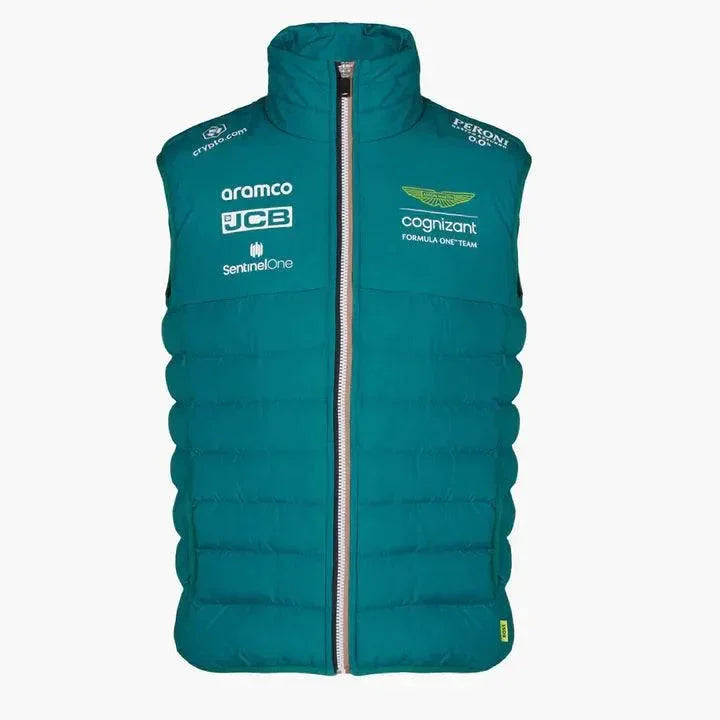 Aston Martin Cognizant F1 2023 Men's Team Vest- Green - F1 Vintage Racewear