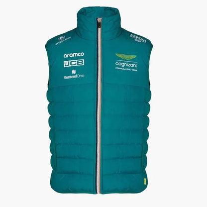 Aston Martin Cognizant F1 2023 Men's Team Vest- Green - F1 Vintage Racewear