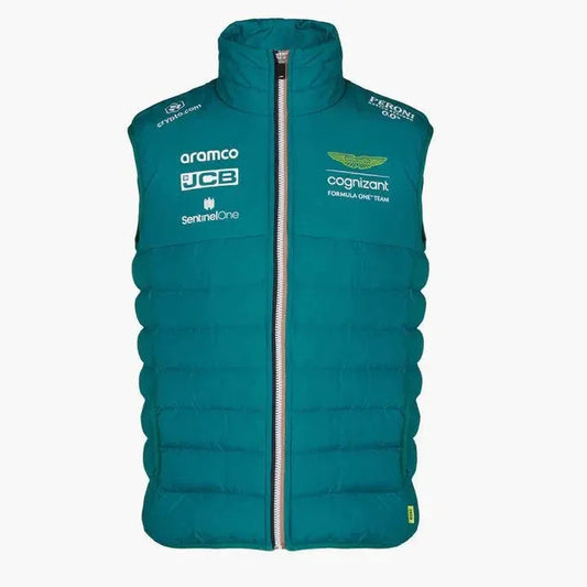 Aston Martin Cognizant F1 2023 Men's Team Vest- Green - F1 Vintage Racewear