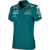 Aston Martin Cognizant F1 2023 Women's Team Polo Shirt- Green - Vintage F1 Racewear