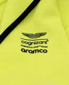 Aston Martin Cognizant F1 Kimoa Fernando Alonso Men's Lifestyle Hoodie- Lime - Vintage F1 Racewear