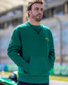 Aston Martin Cognizant F1 Kimoa Fernando Alonso Men's Lifestyle Sweater - Green - Vintage F1 Racewear