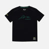 Aston Martin Cognizant F1 Kimoa Fernando Alonso Men's Lifestyle T-Shirt - Black - Vintage F1 Racewear