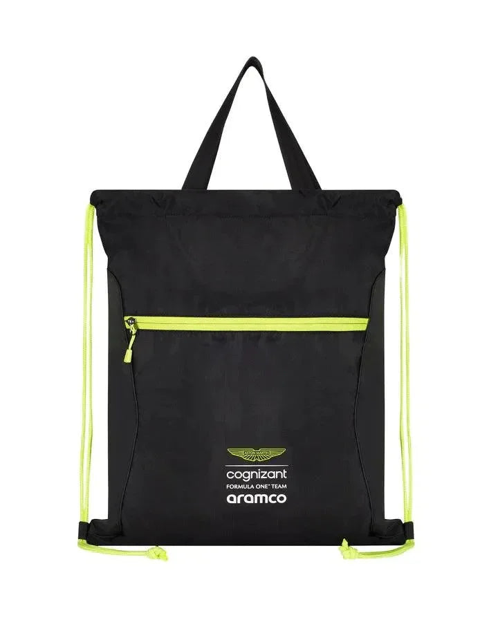 Aston Martin Cognizant F1 Lifestyle Pullbag - Black - F1 Vintage Racewear