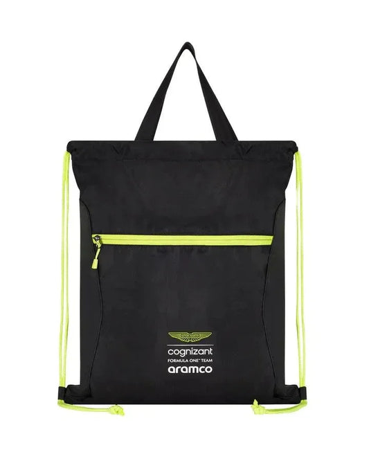 Aston Martin Cognizant F1 Lifestyle Pullbag - Black - F1 Vintage Racewear