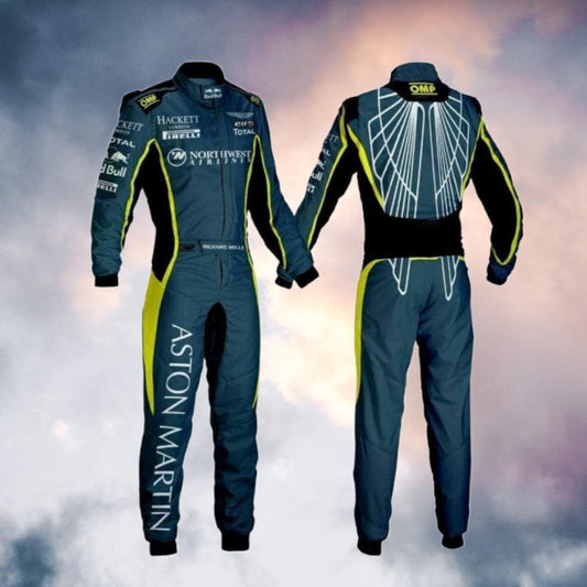 Aston Martin Kart Racing Suit - F1 Vintage Racewear