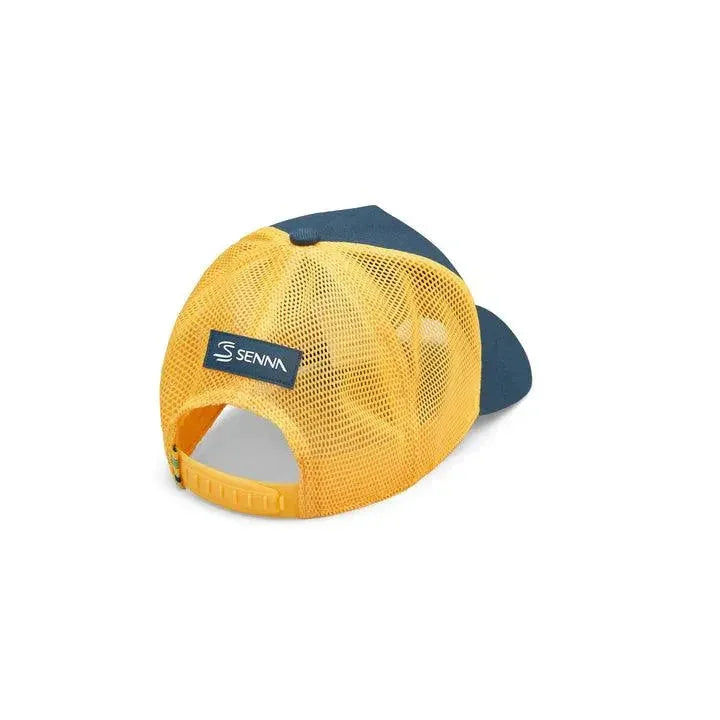 Ayrton Senna Collegiate Hat - Grey/Navy - F1 Vintage Racewear
