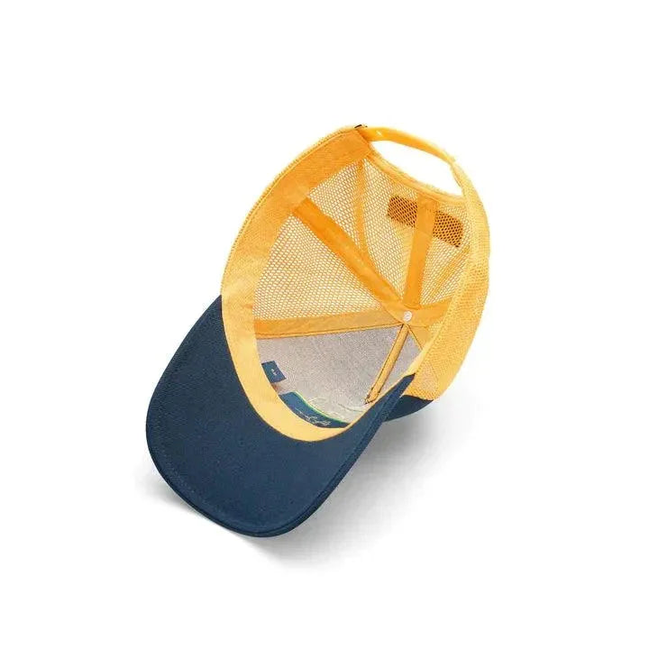 Ayrton Senna Collegiate Hat - Grey/Navy - F1 Vintage Racewear