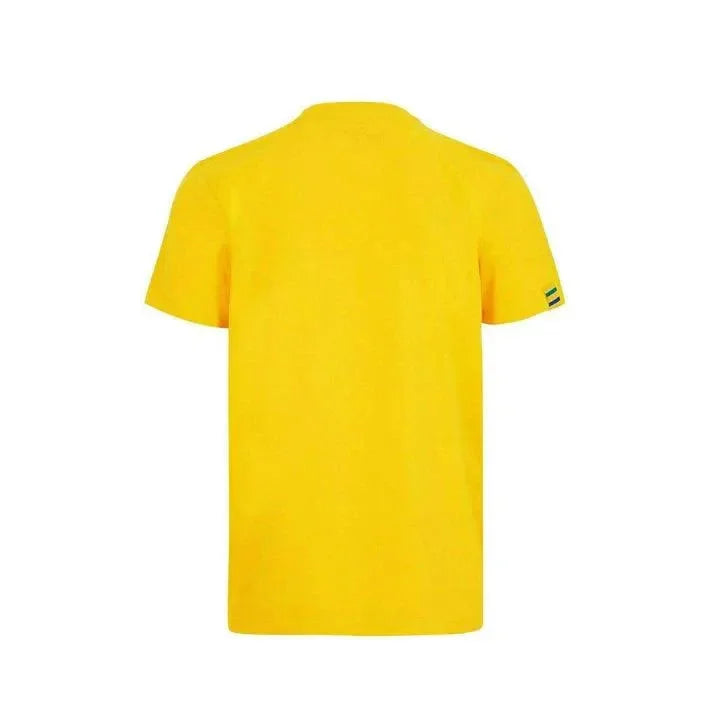 Ayrton Senna Fanwear Logo T-Shirt - Navy/Green/Yellow - F1 Vintage Racewear