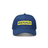Ayrton Senna Logo Baseball Hat - Navy/Green - Vintage F1 Racewear