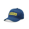 Ayrton Senna Logo Baseball Hat - Navy/Green - Vintage F1 Racewear