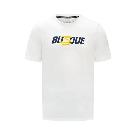 Ayrton Senna Men's "Busque" T-Shirt - Navy/White - F1 Vintage Racewear