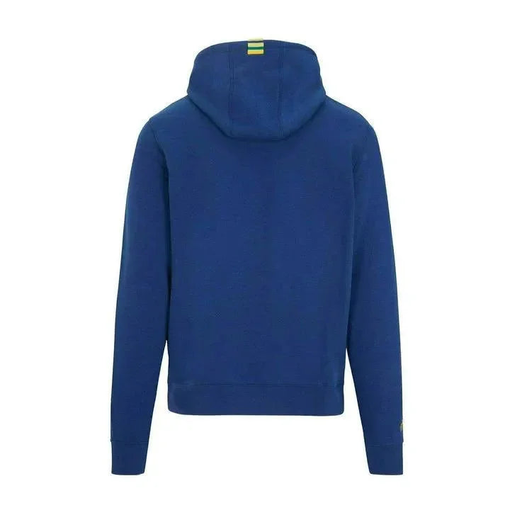 Ayrton Senna Men's Fanwear Logo Hoody- Navy - F1 Vintage Racewear