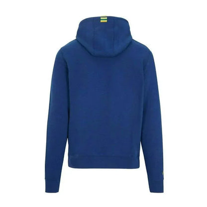 Ayrton Senna Men's Fanwear Logo Hoody- Navy - F1 Vintage Racewear
