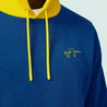 Ayrton Senna Men's Fanwear Stripe Hoody- Navy - Vintage F1 Racewear