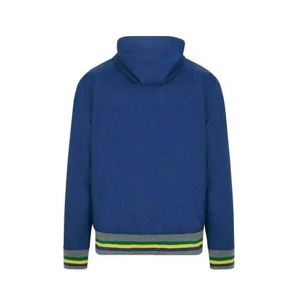 Ayrton Senna Men's Fanwear Windbreaker - Navy - F1 Vintage Racewear