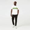 Ayrton Senna Men's Helmet Striped T-Shirt - Vintage F1 Racewear