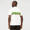 Ayrton Senna Men's Helmet Striped T-Shirt - Vintage F1 Racewear