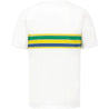 Ayrton Senna Men's Helmet Striped T-Shirt - Vintage F1 Racewear