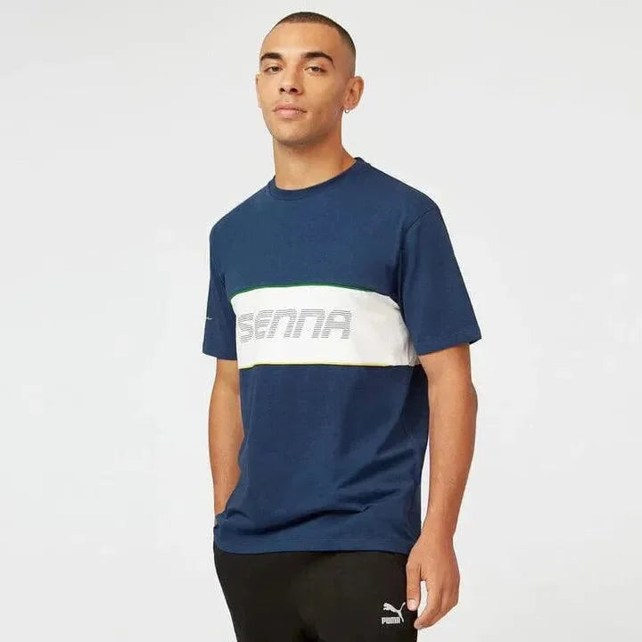 Ayrton Senna Race T-Shirt - F1 Vintage Racewear