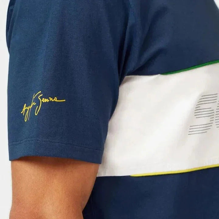 Ayrton Senna Race T-Shirt - F1 Vintage Racewear