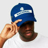 Ayrton Senna Replica Nacional Baseball Hat- Blue - Vintage F1 Racewear