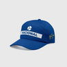Ayrton Senna Replica Nacional Baseball Hat- Blue With Gift Bag - Vintage F1 Racewear