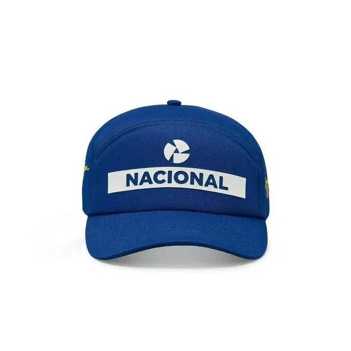Ayrton Senna Replica Nacional Hat- Blue - F1 Vintage Racewear