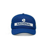 Ayrton Senna Replica Nacional Hat- Blue - Vintage F1 Racewear