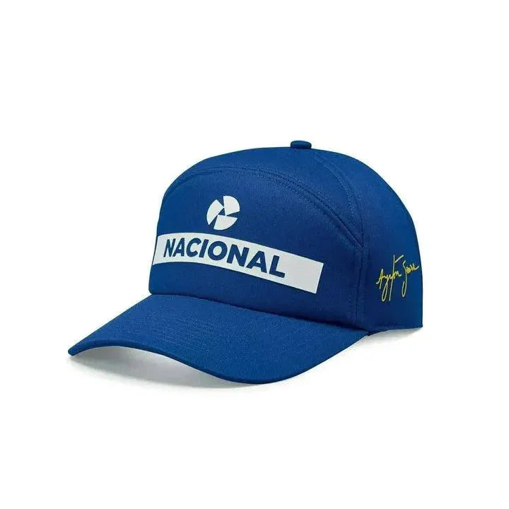 Ayrton Senna Replica Nacional Hat- Blue - F1 Vintage Racewear