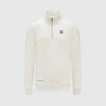 Ayrton Senna Seasonal 1/4 Zip Sweater - White - Vintage F1 Racewear