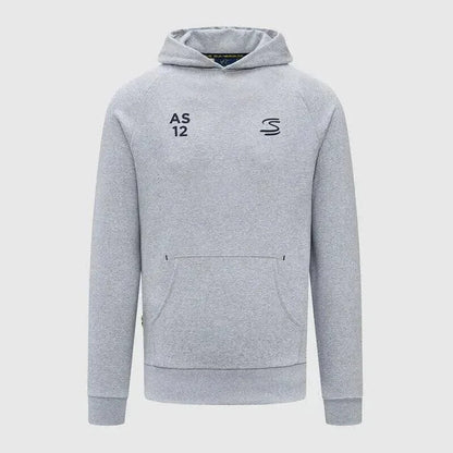 Ayrton Senna Seasonal Graphic Hoodie - Grey - F1 Vintage Racewear