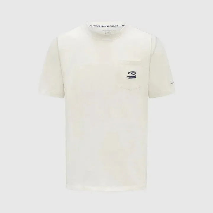Ayrton Senna Seasonal T-Shirt - White/Blue - F1 Vintage Racewear
