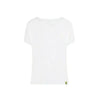 Ayrton Senna Women's Fanwear Flag T-Shirt- White - Vintage F1 Racewear