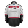 Men's Austin Cindric Team Penske White/Black Discount Tire Nylon Uniform Full-Snap Jacket - Vintage F1 Racewear