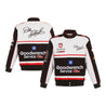 Men's Dale Earnhardt JH Design White/Black Goodwrench Twill Uniform Full-Snap Jacket - Vintage F1 Racewear