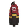 Men's Tim Richmond JH Design Maroon/Black Folgers Twill Uniform Full-Snap Jacket - Vintage F1 Racewear