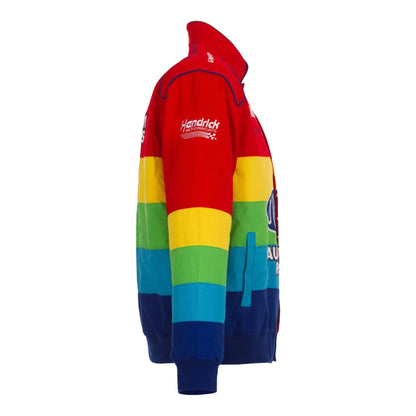 Men's Jeff Gordon JH Design Red/Blue Twill Uniform Full-Snap Jacket - F1 Vintage Racewear
