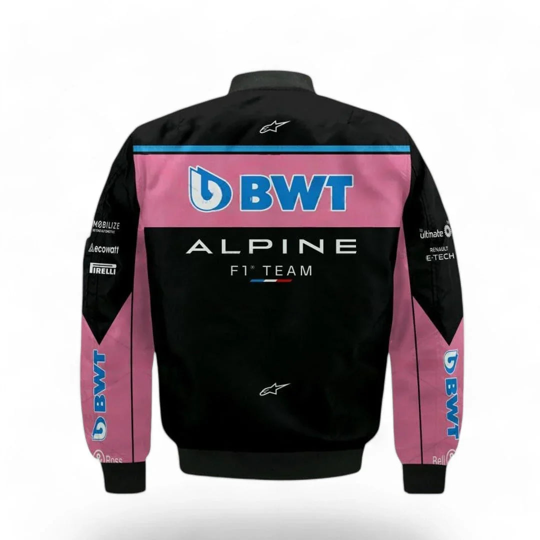 BWT Alpine F1 Team Pierre Gasly 2023 Driver Bomber Jacket - F1 Vintage Racewear