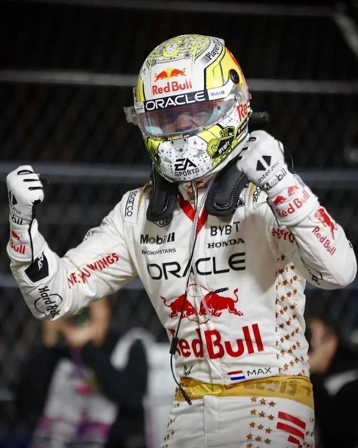 2023 Las Vegas Max Verstappen Red Bull F1 Racing Gloves - F1 Vintage Racewear