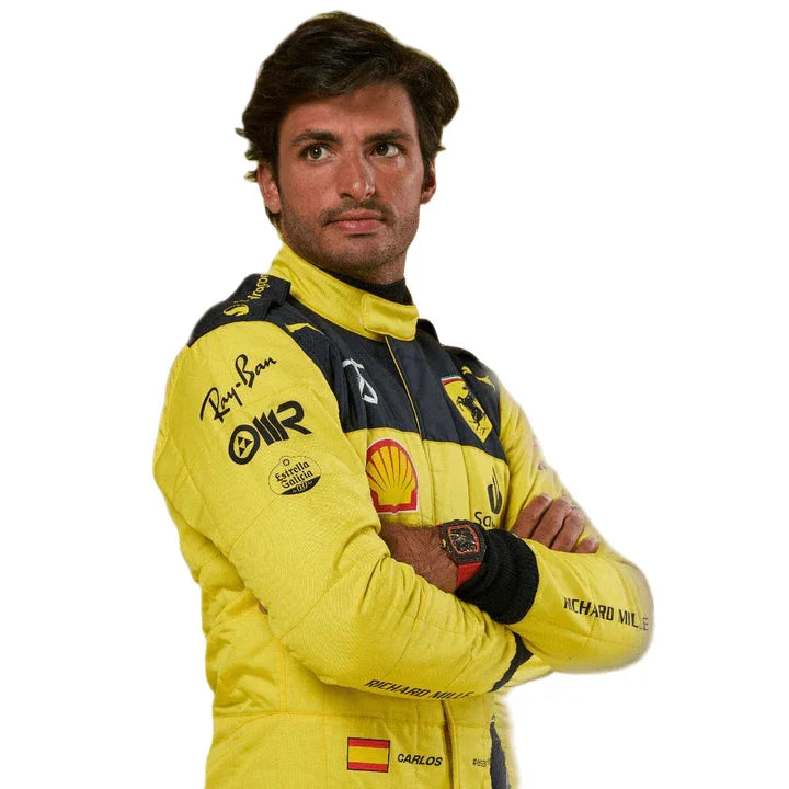 Carlos Sainz Ferrai's 75th Anniversary Suit F1 Special Racing Edition - F1 Vintage Racewear