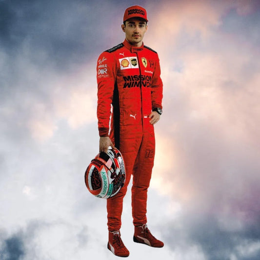 Charles Leclerc 2020 Racing Suit Mission Ferrari F1 - F1 Vintage Racewear