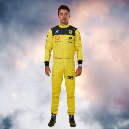 Charles Leclerc Ferrari's 75th anniversary Suit 2022 - F1 Vintage Racewear