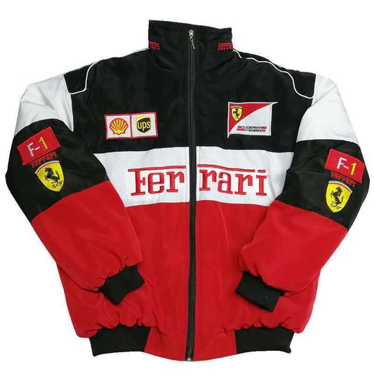 F1 Vintage Scuderia Ferrari Jacket White™ - F1 Vintage Racewear