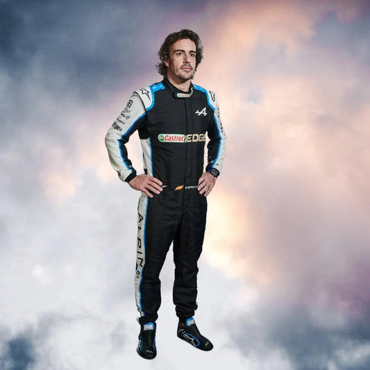 FERNANDO ALONSO 2021 ALPINE F1 RACE SUIT - F1 Vintage Racewear