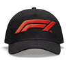 Formula 1 Tech Collection F1 Kids Large Logo Baseball Hat Black - Vintage F1 Racewear