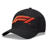Formula 1 Tech Collection F1 Kids Large Logo Baseball Hat Black - Vintage F1 Racewear