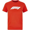 Formula 1 Tech Collection F1 Kids Logo T-Shirt Black/White/Red - Vintage F1 Racewear