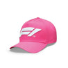 Formula 1 Tech Collection F1 Large Logo Baseball Hat- Black/White/Red/Pink/Lime/Blue - Vintage F1 Racewear