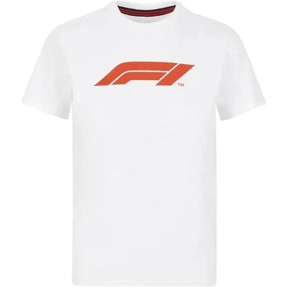 Formula 1 Tech Collection F1 Women's Large Logo T-Shirt White/Red/Black - F1 Vintage Racewear